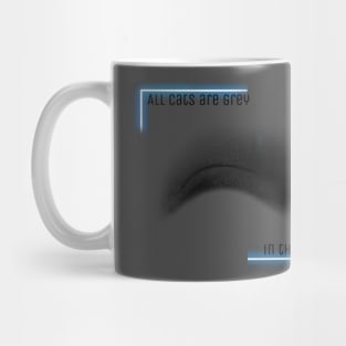All cats are grey in the dark Mug